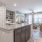 Kitchen with Island into Living Room